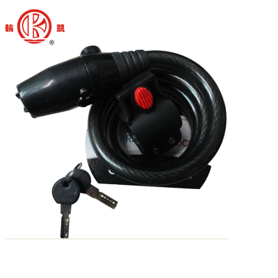 China new design black 120cm bike electronic alarm lock