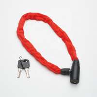 2020 hot sale Bicycle Chain Lock with 2 Keys and Heavy Duty Nylon Protective Sleeve Plus Key Hole Cover